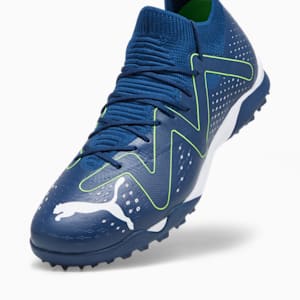 Tacos de fútbol FUTURE MATCH TT para hombre, Persian Blue-PUMA White-Pro Green, extralarge
